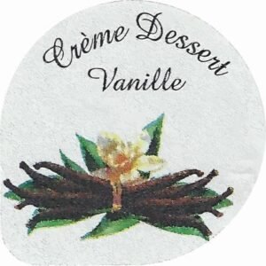 Opercule crème dessert vanille